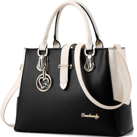 Women's PU Leather Tote Crossbody Satchel Shoulder Bag Large Capacity - Picture 1 of 7